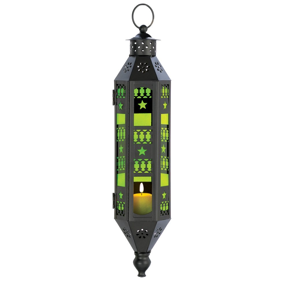 Emerald serenity hanging lamp