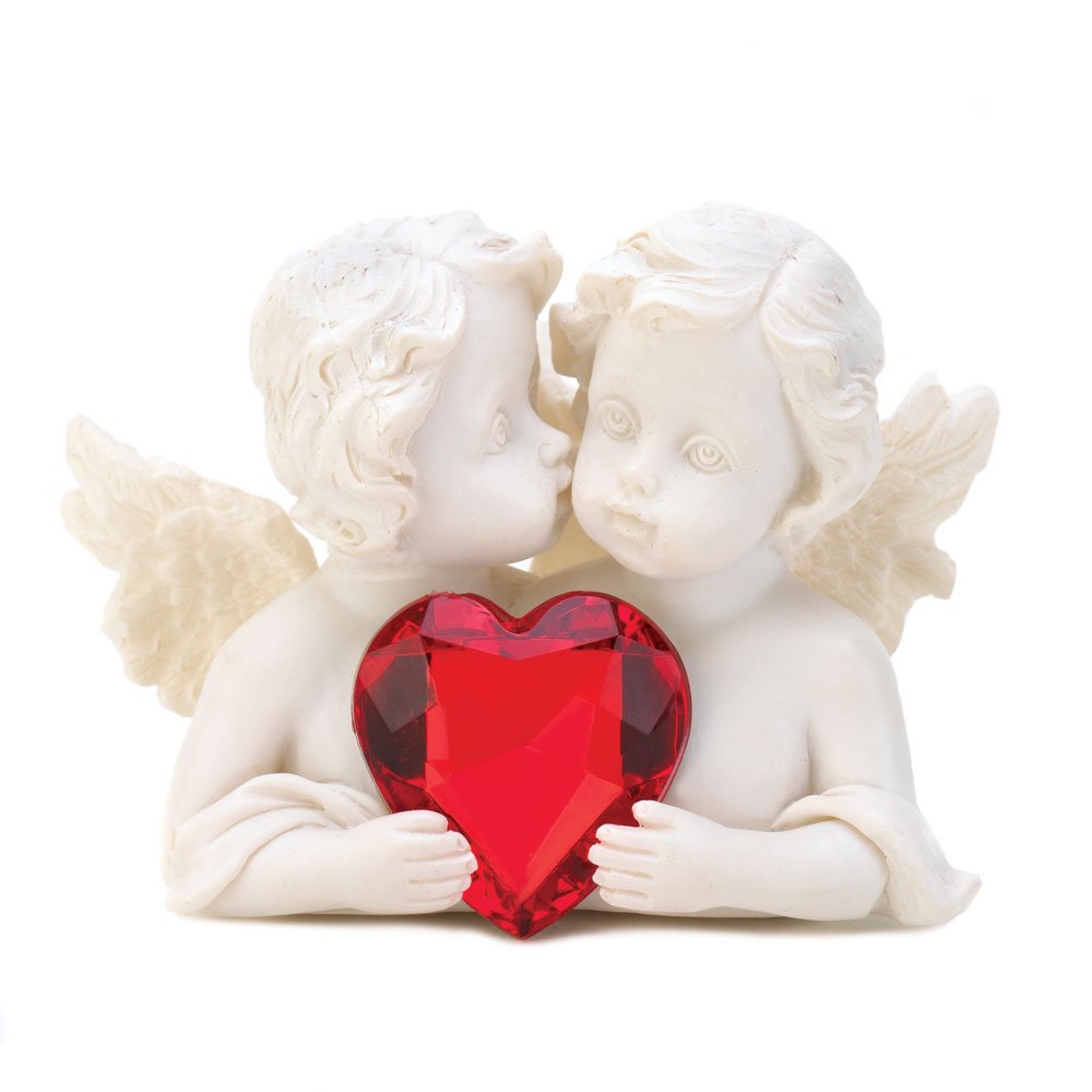 Two in love cherub figurine