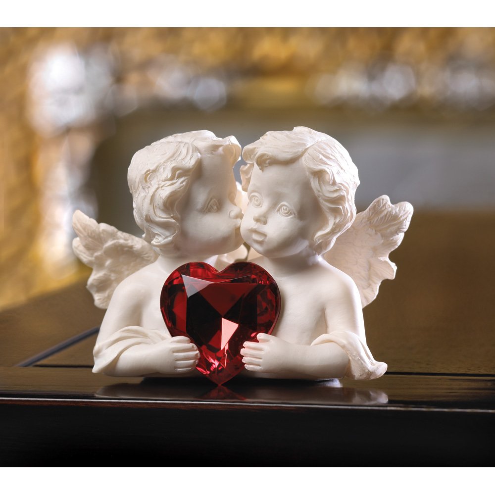 Two in love cherub figurine