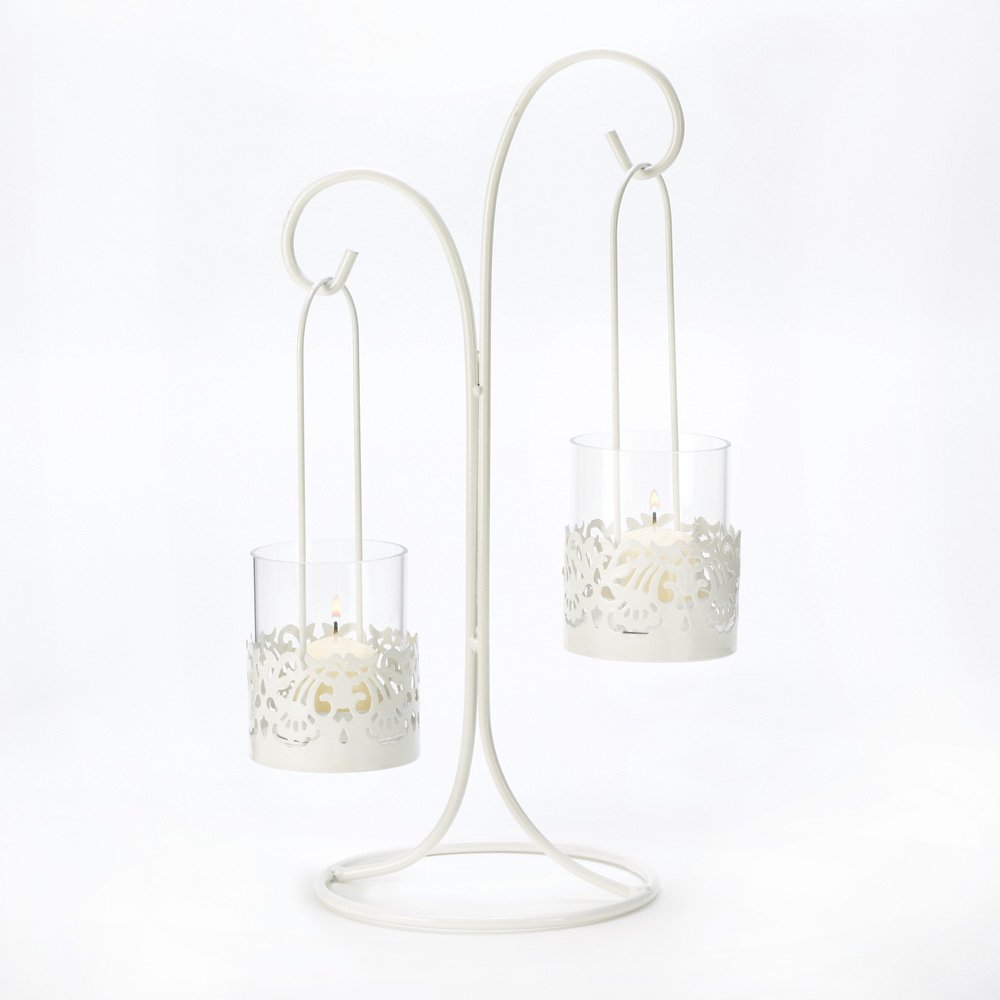 Lace cutout candelabra