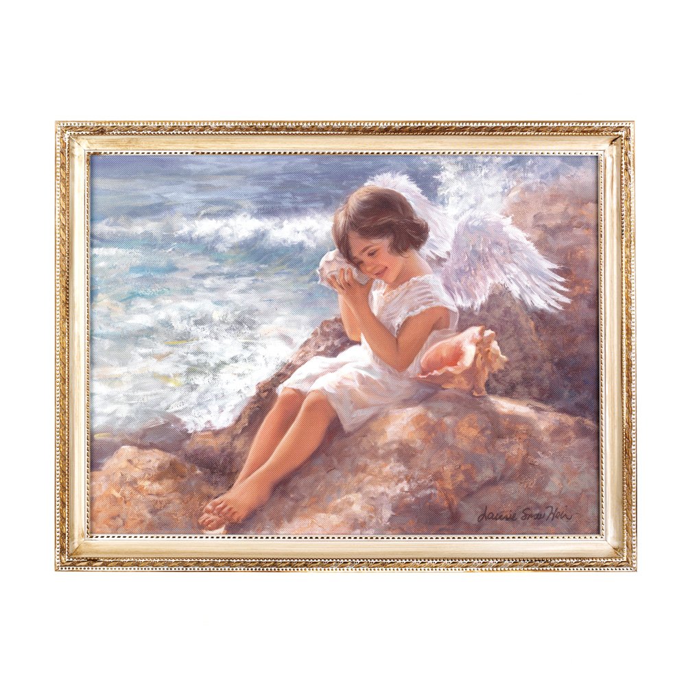 Seaside angel wall art
