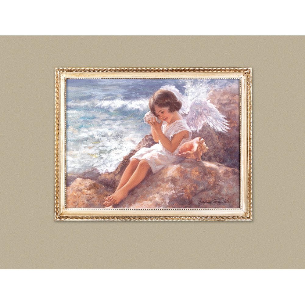 Seaside angel wall art