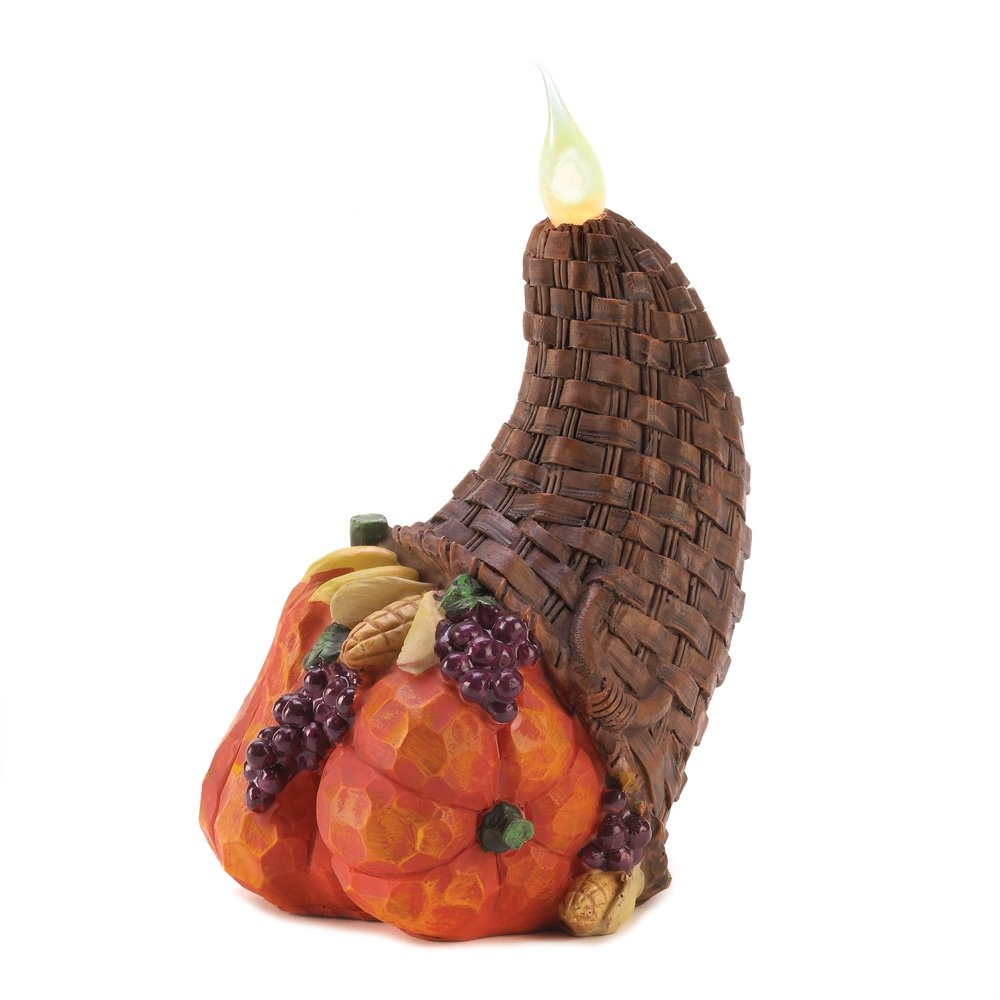 Cornucopia flameless candle
