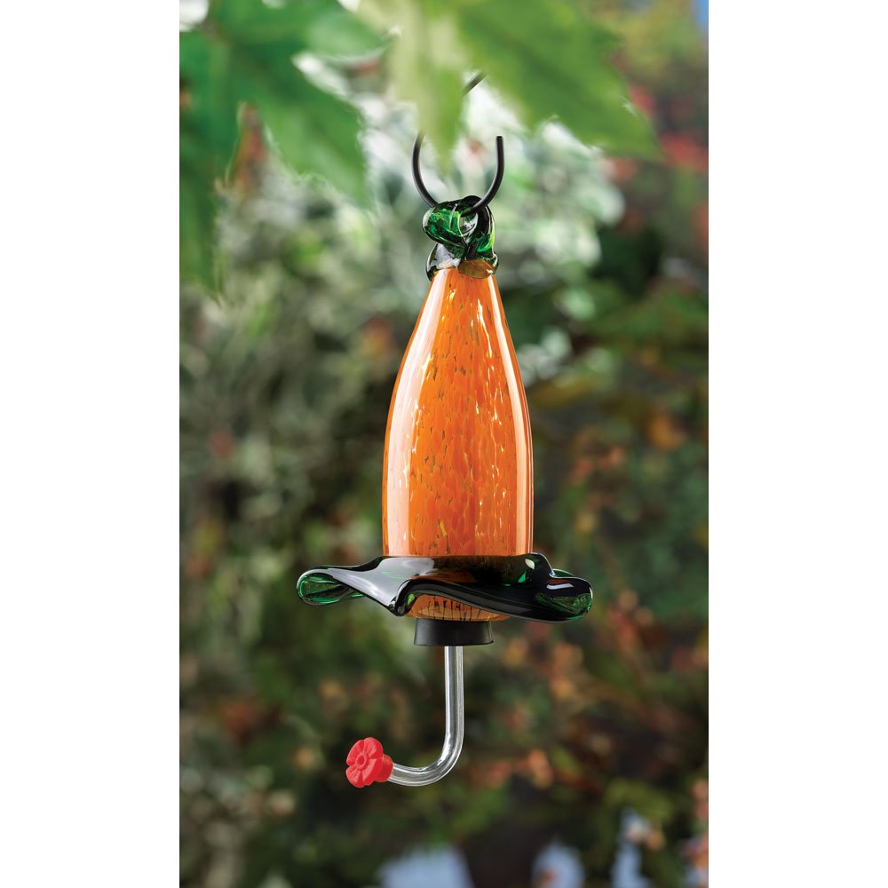 Honeysuckle hummingbird feeder