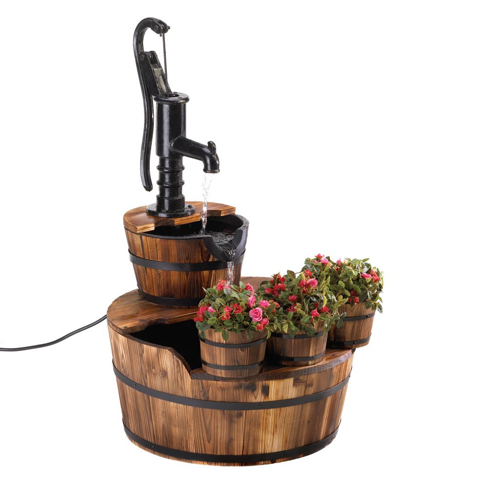 Pump and barrel fountain