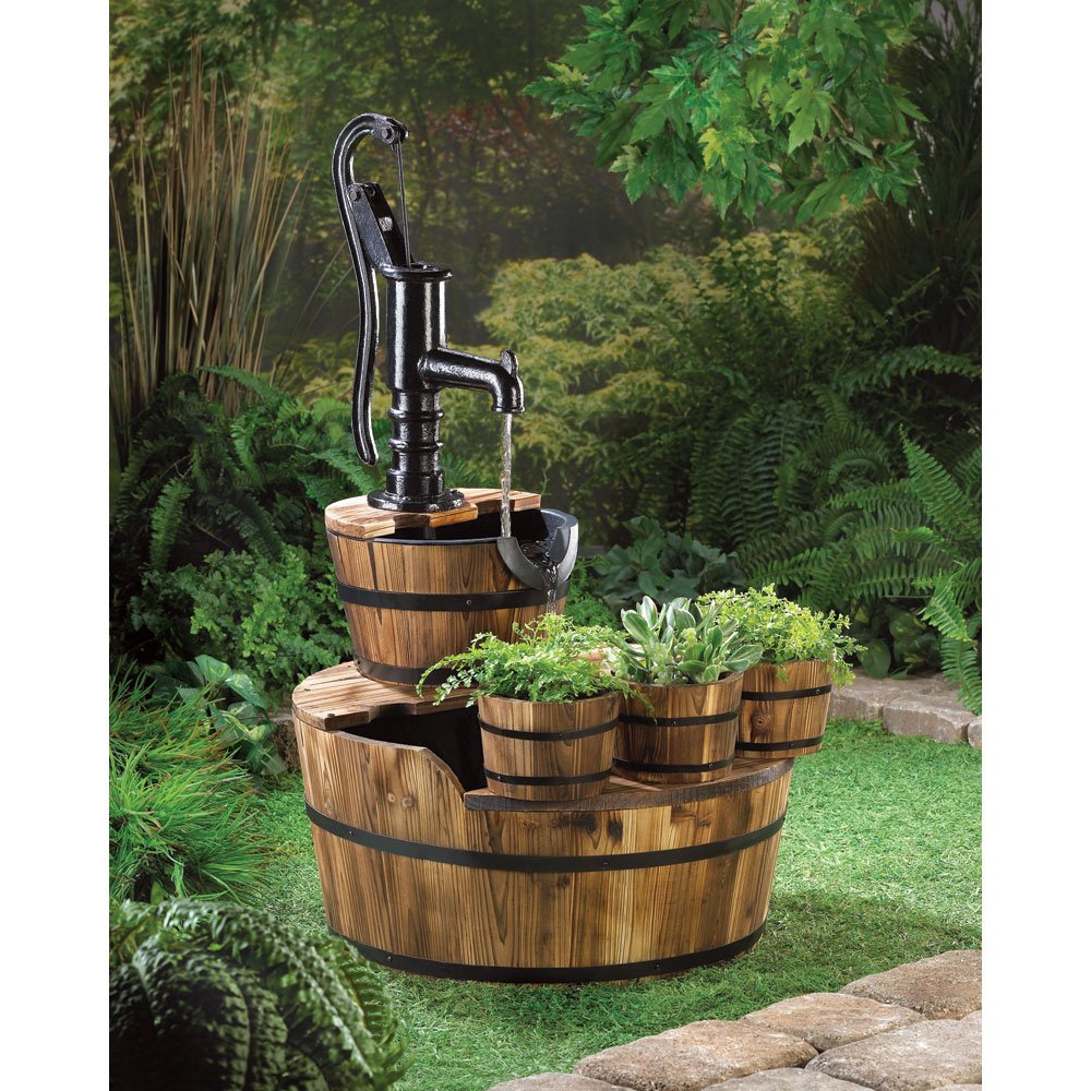 Pump and barrel fountain