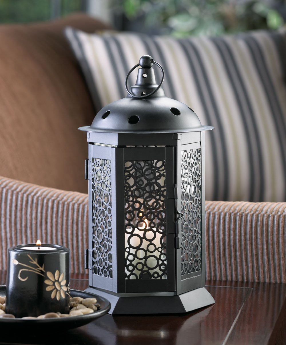 Bubbling up candle lantern