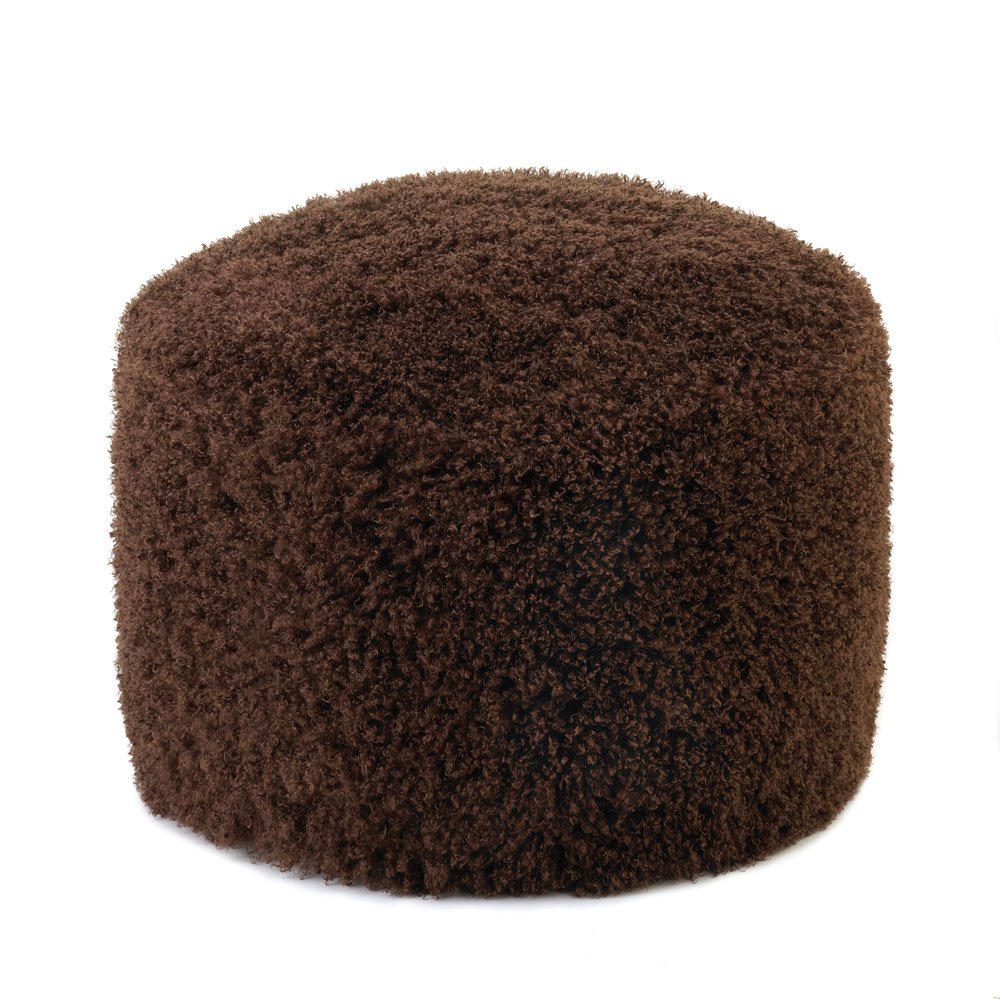 Chestnut ottoman pouf