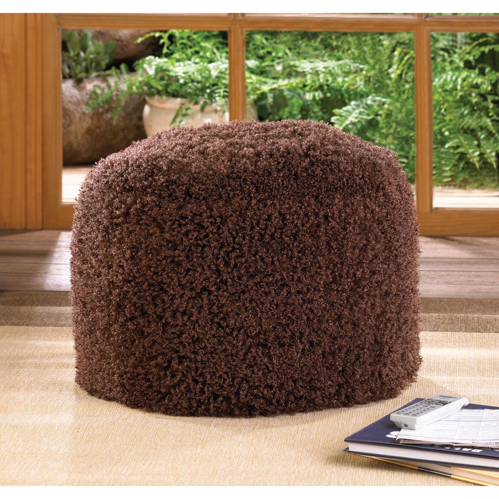 Chestnut ottoman pouf