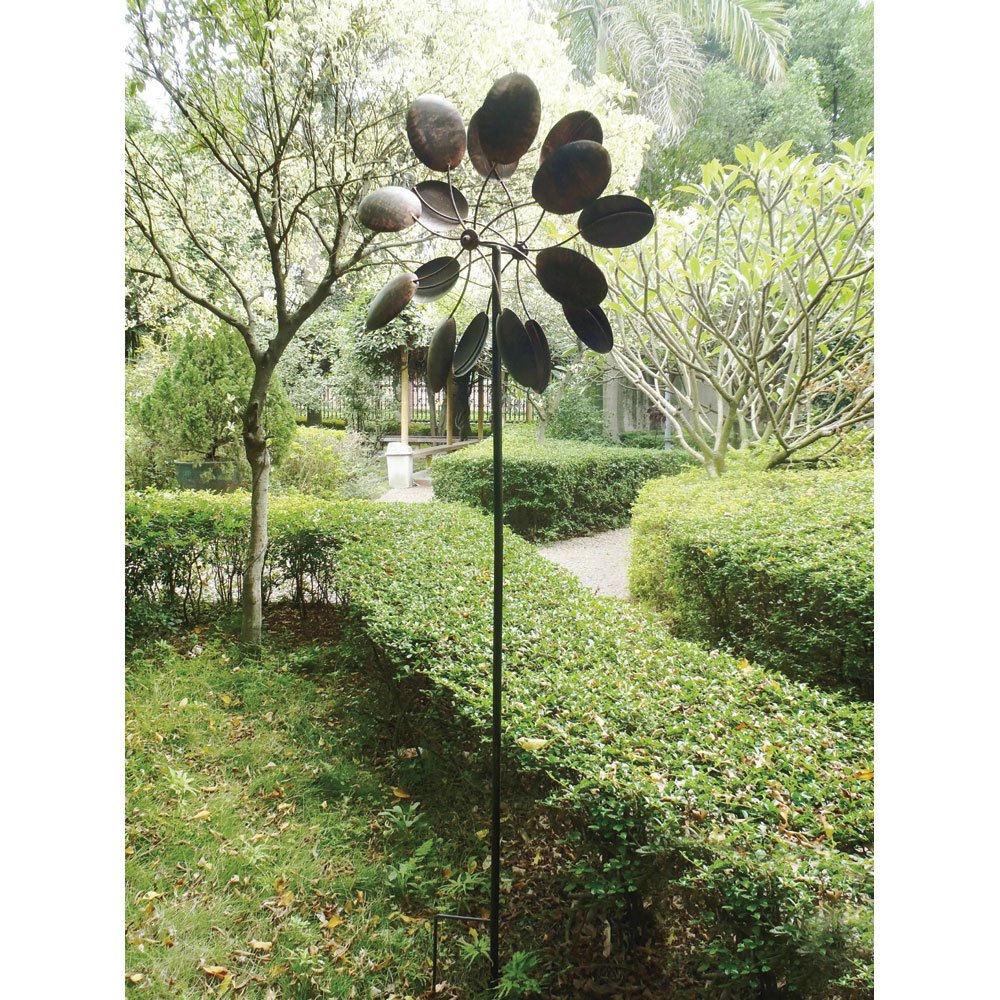 Pinwheel garden windmill