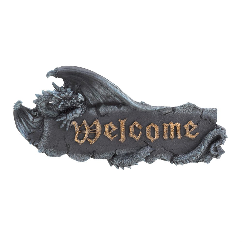 Dragon welcome plaque