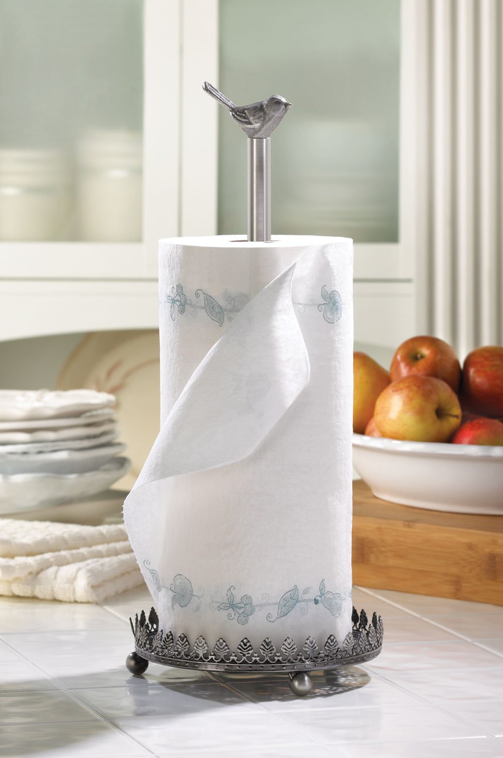Bird paper towel holder