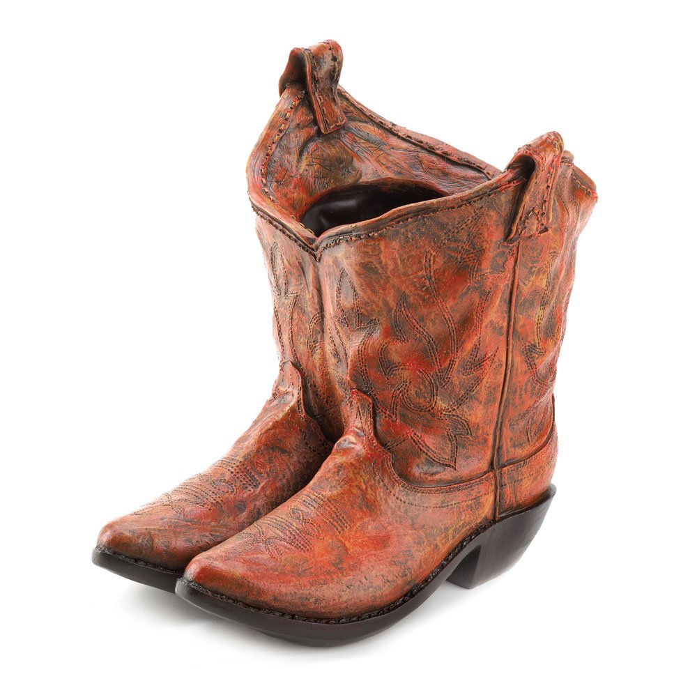 Classic cowboy boots planter