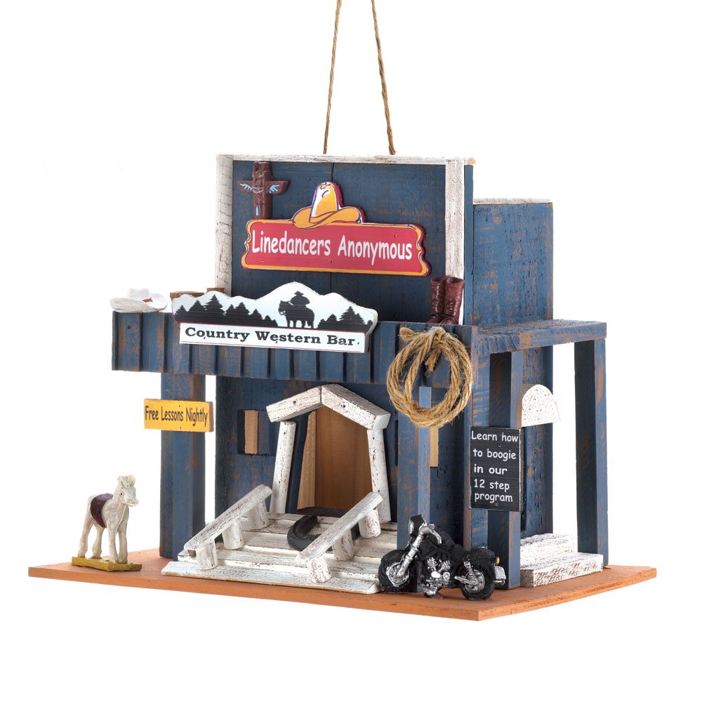 Country western dance hall birdhouse