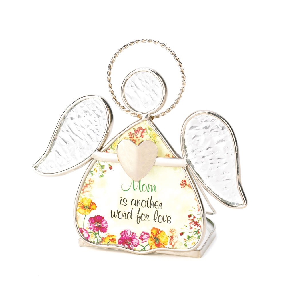 Glass mom tealight holder