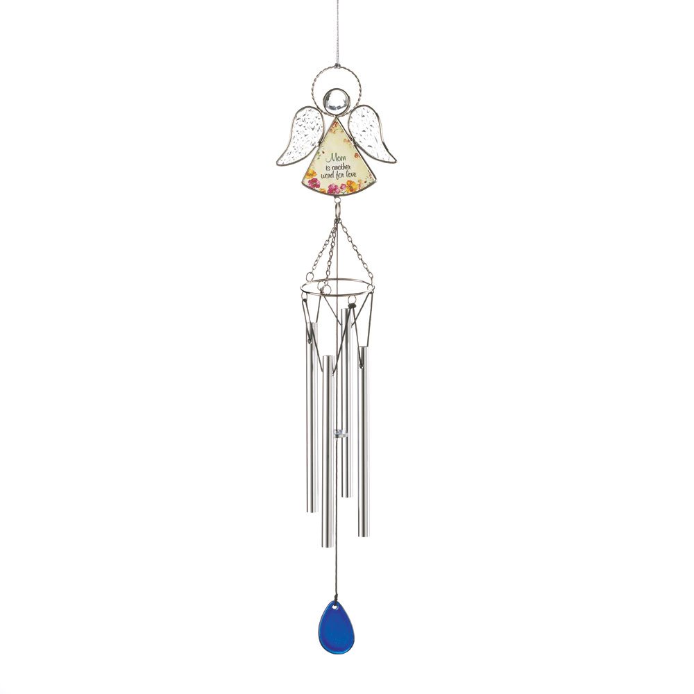 Floral angel mom windchime