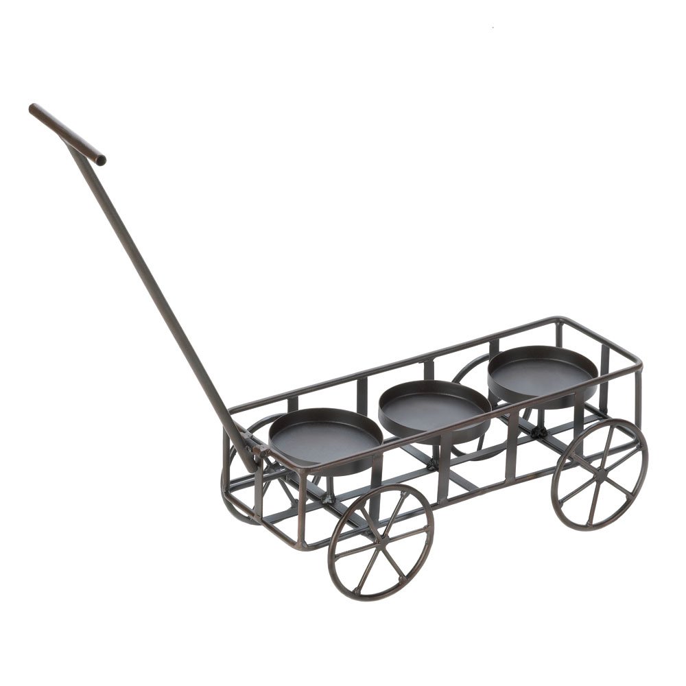 Garden wagon candleholder