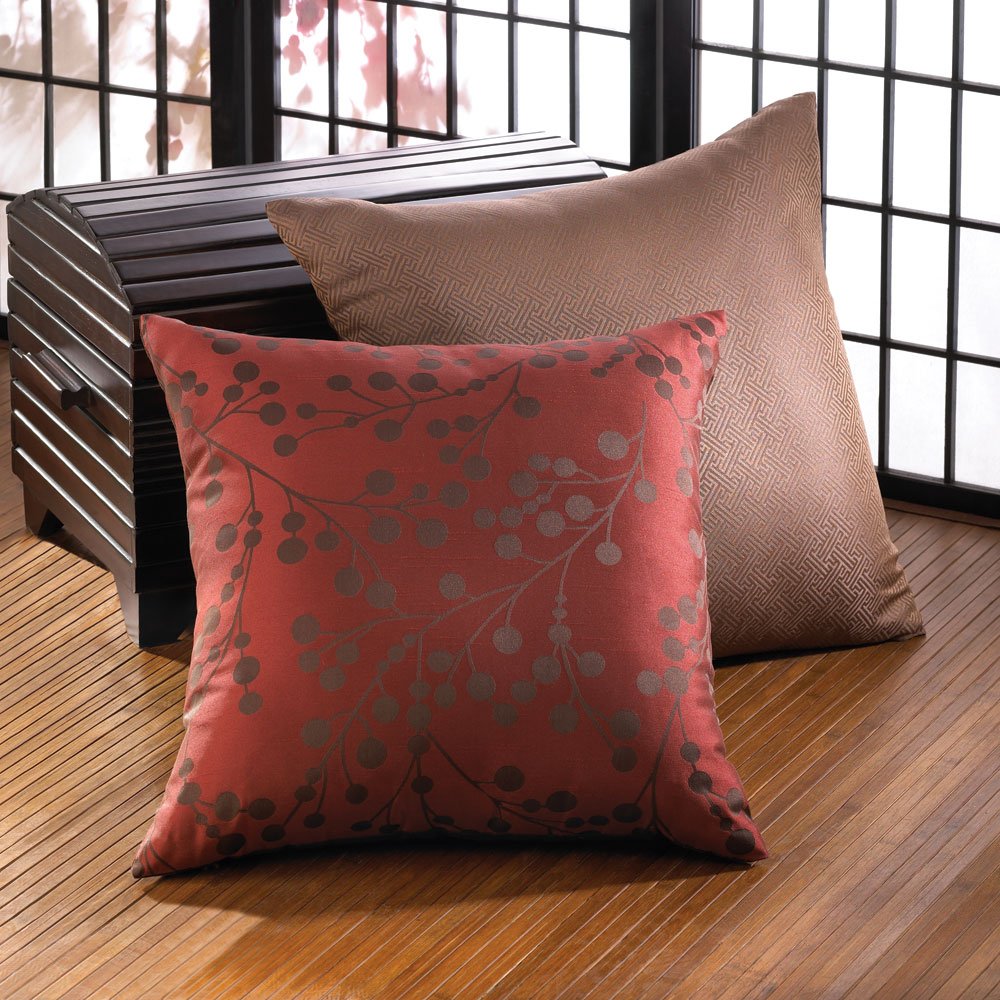 Cherry blossom throw pillow