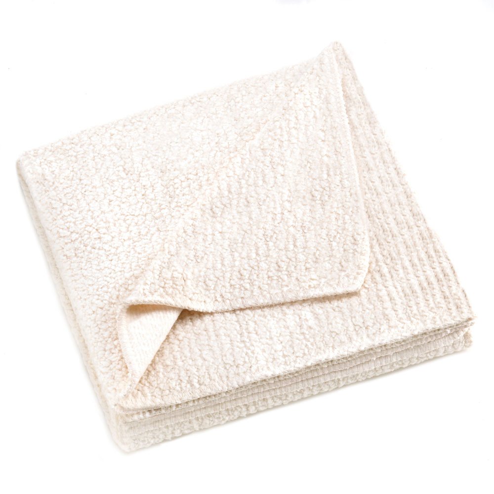 Ivory sherpa fleece blanket