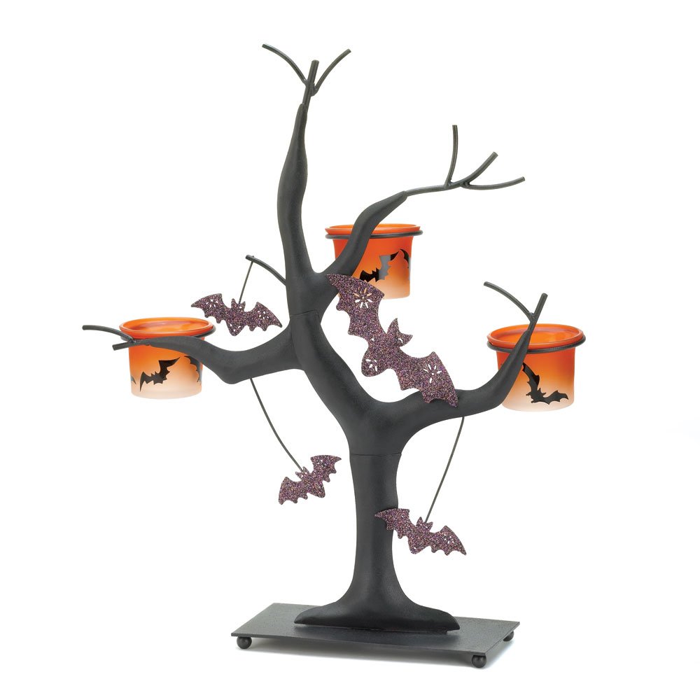 Spooky halloween candle tree
