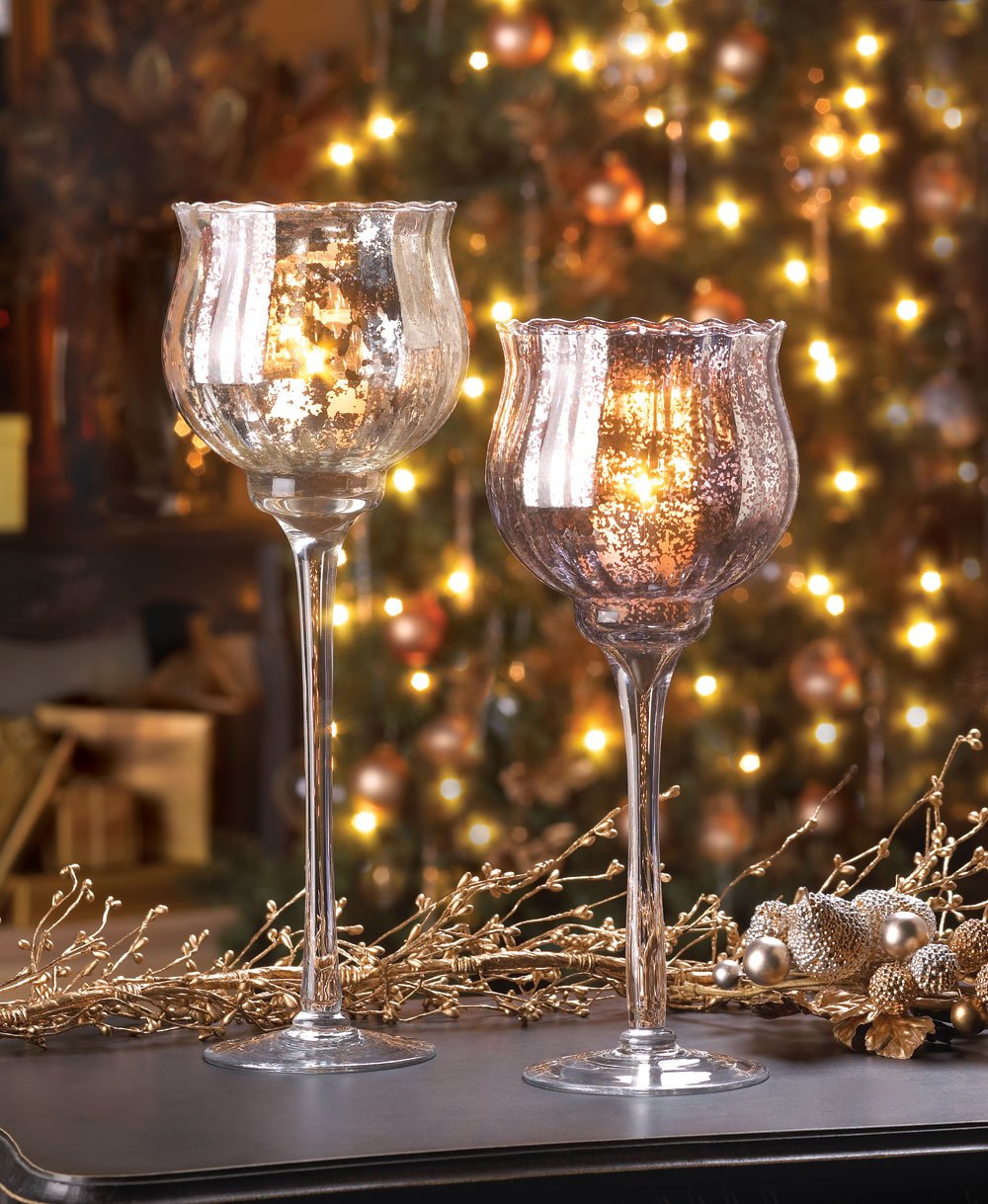 Tall chalice candleholder