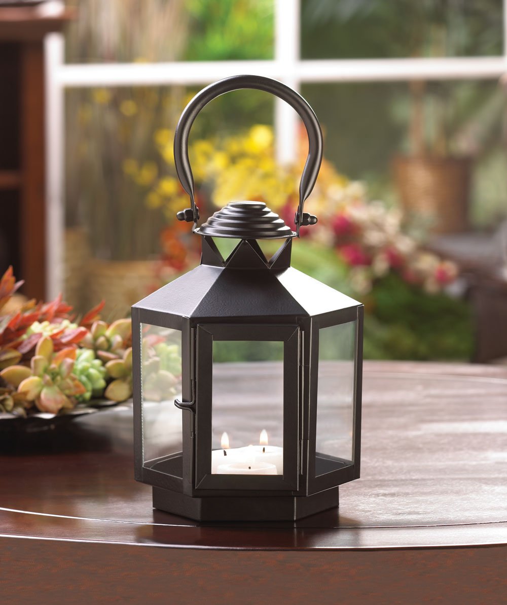 Hexagon carriage lantern