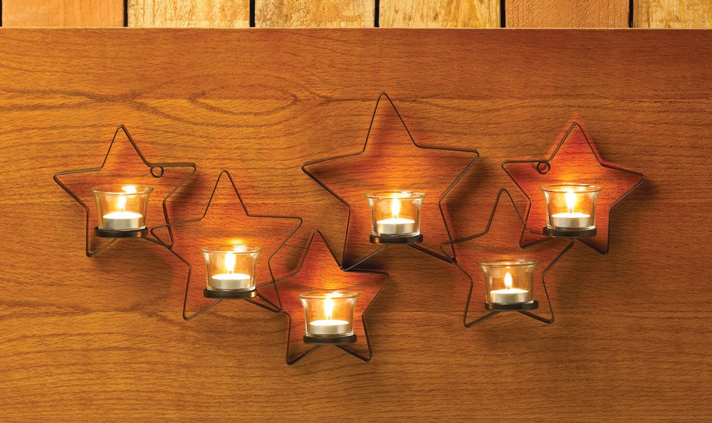 Starlight candle sconce