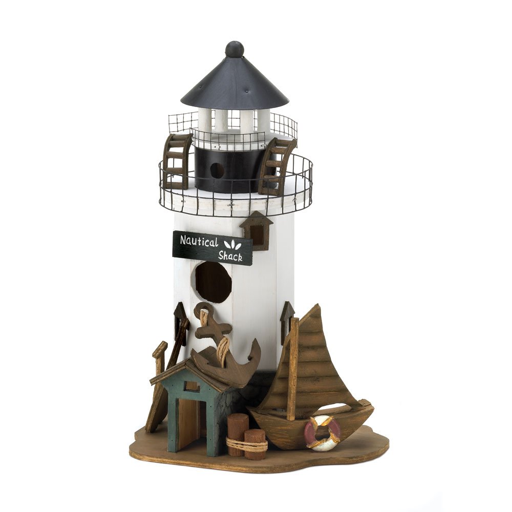 Nautical shack birdhouse