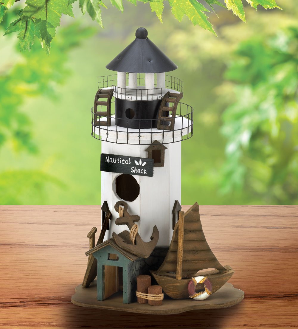 Nautical shack birdhouse