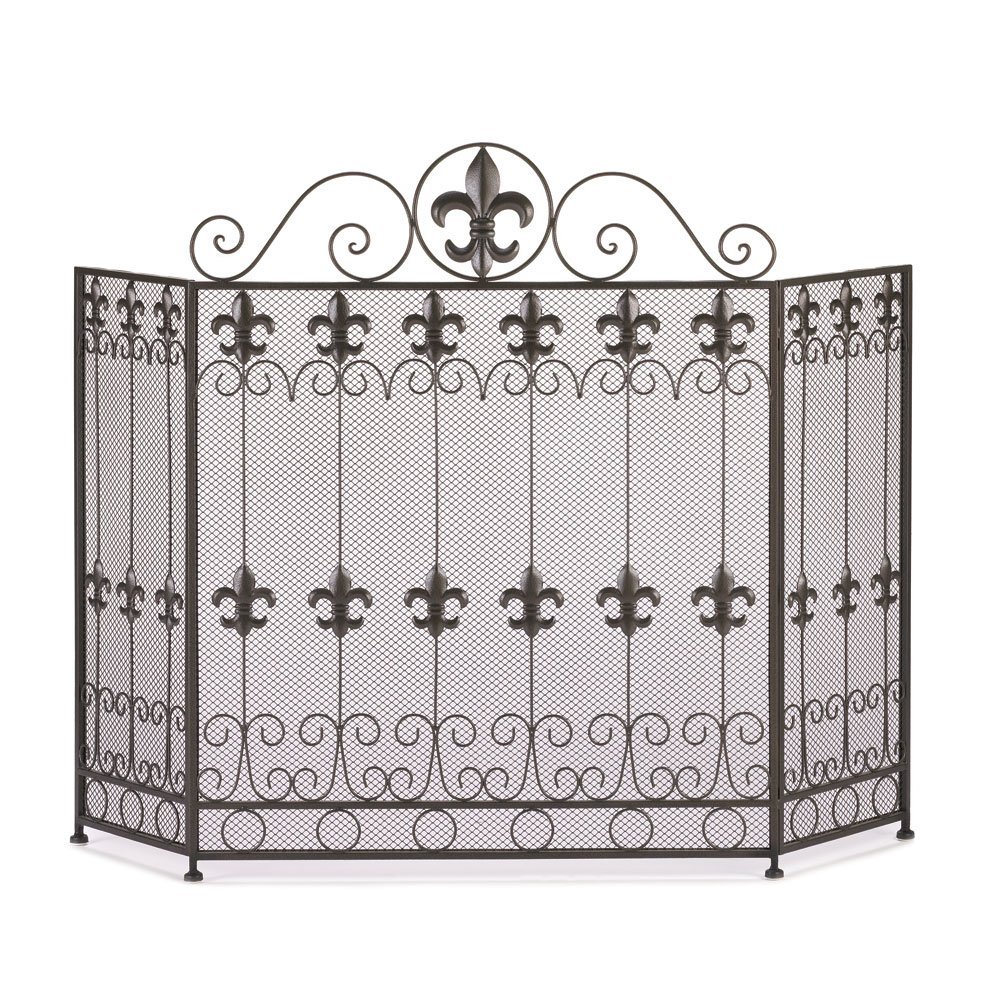 French revival fireplace screen