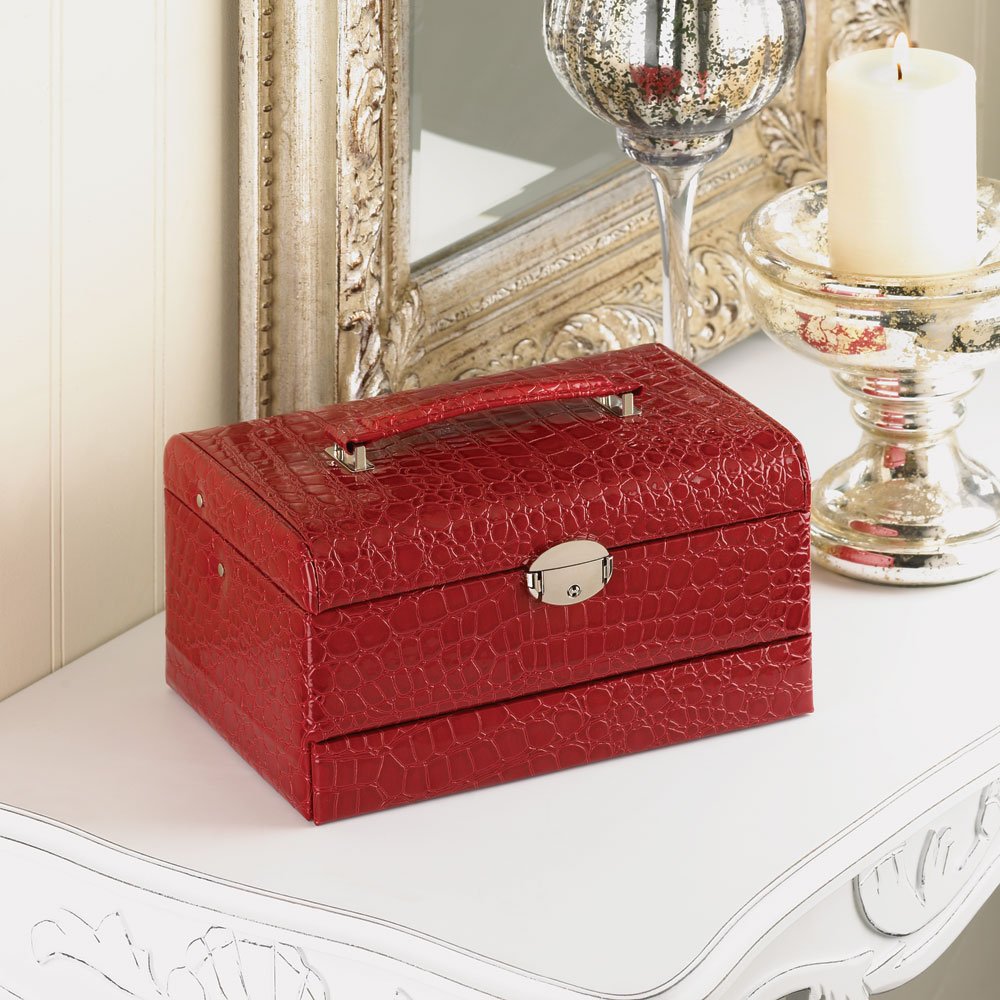 Deluxe red jewelry box