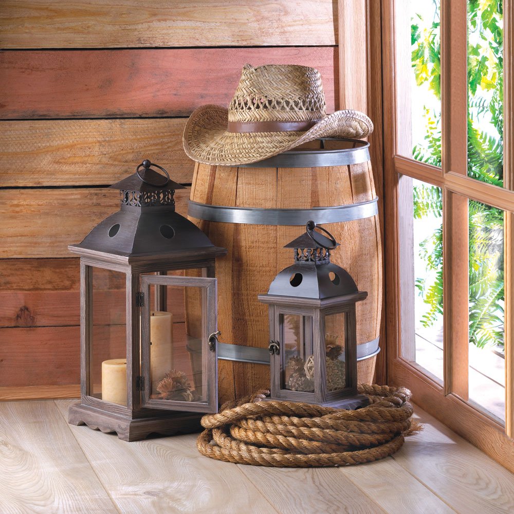 Large monticello candle lantern