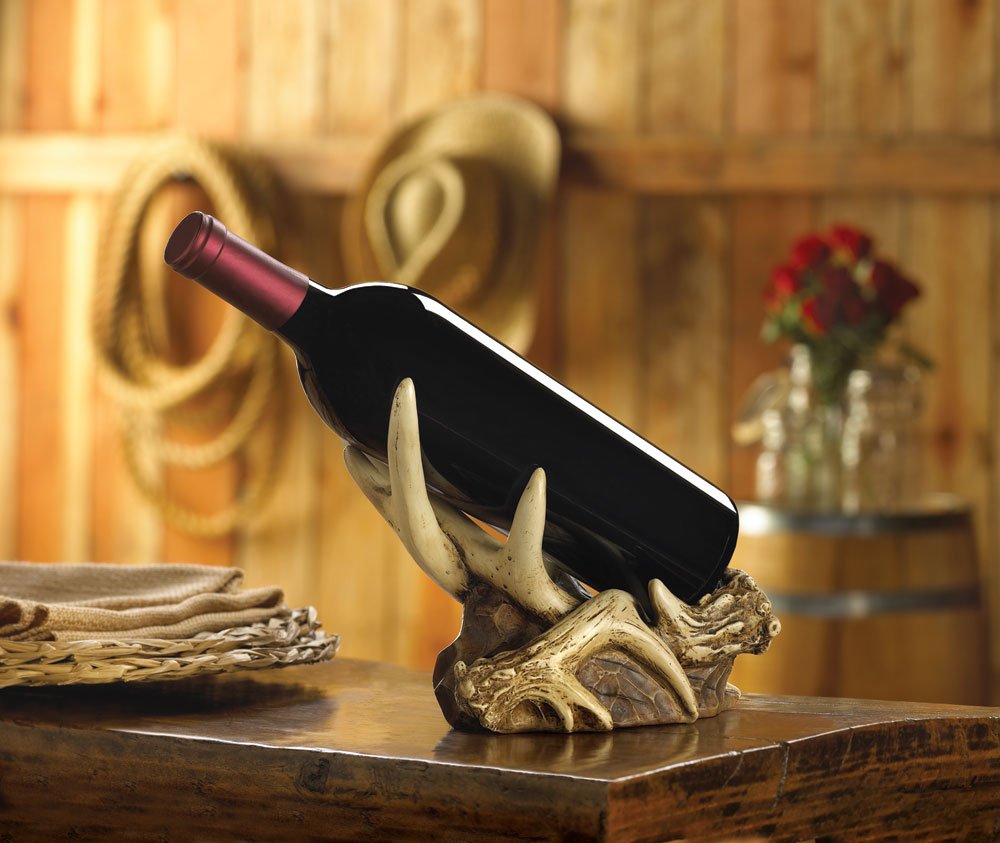 Antler wine bottle holder