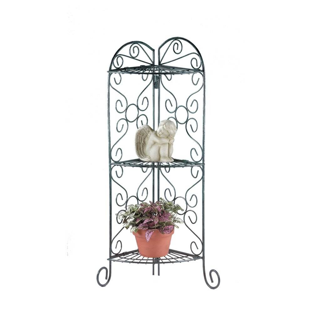 Corner plant stand