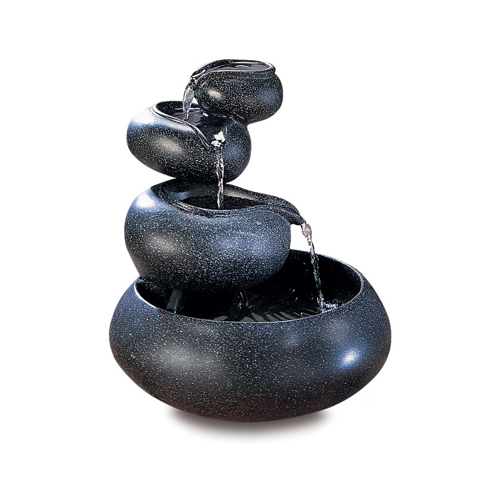 Four-tier tabletop fountain