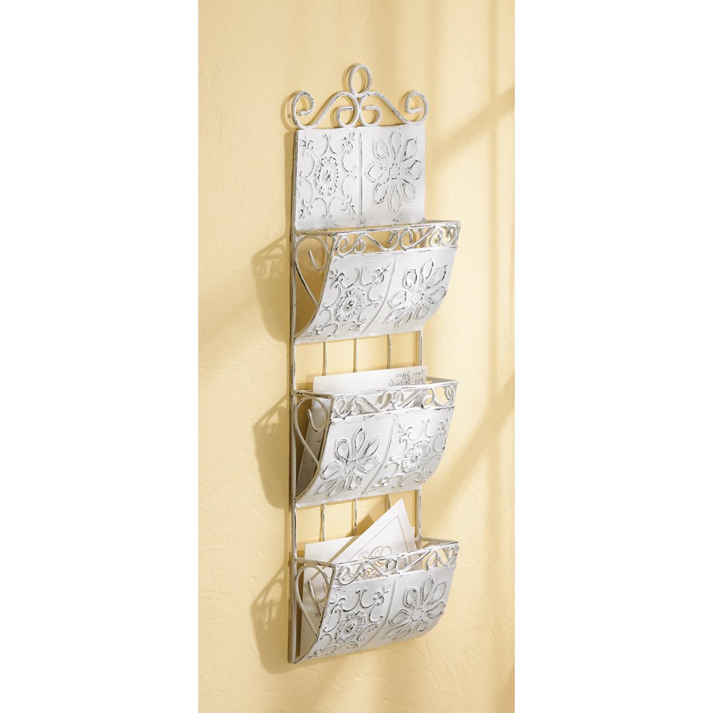 Classic white letter organizer