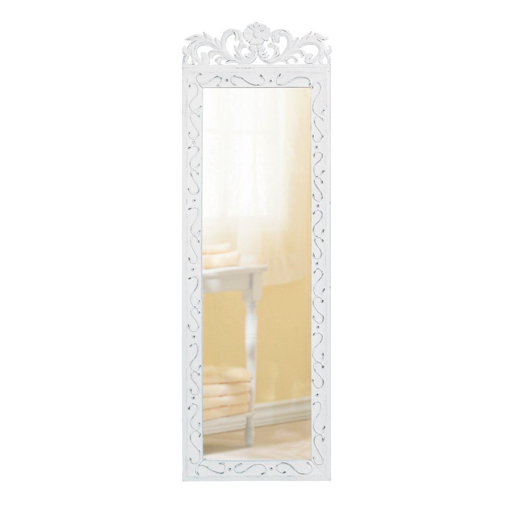 Elegant white wall mirror