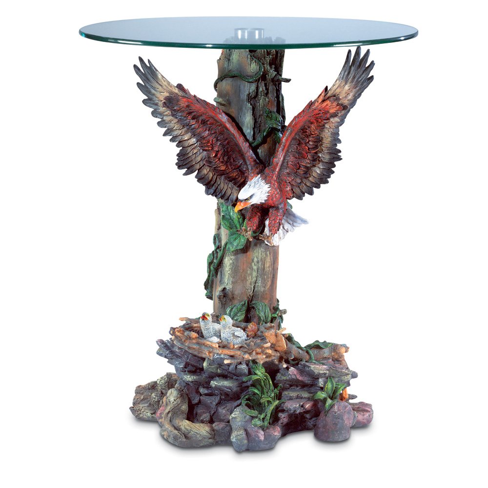 Dramatic eagle table