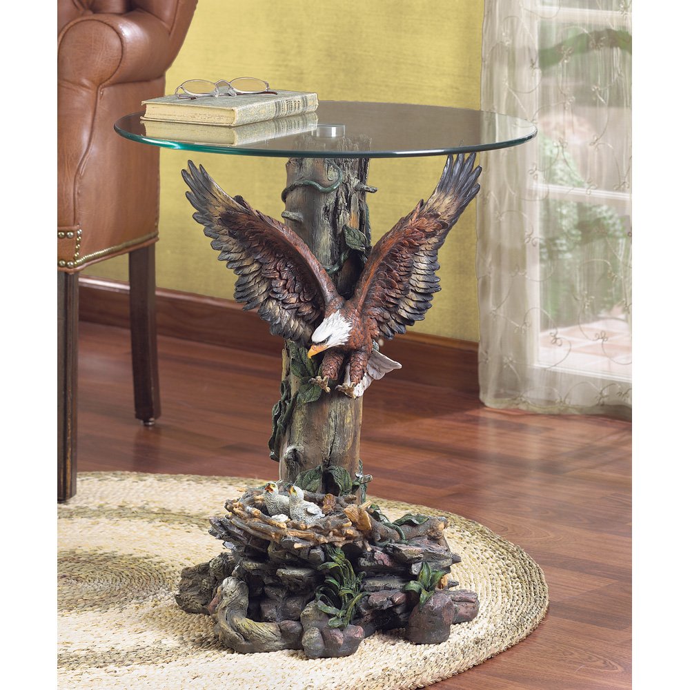 Dramatic eagle table