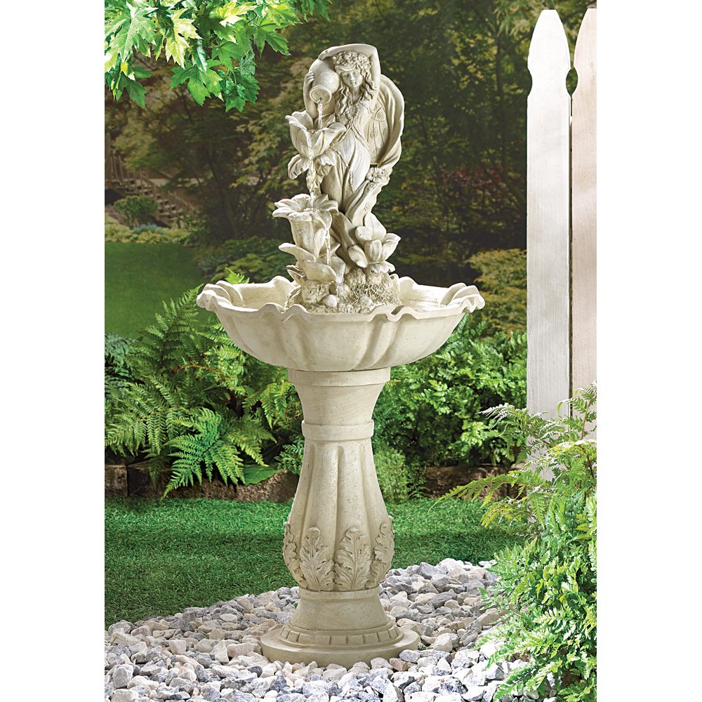 Fairy maiden water fountain