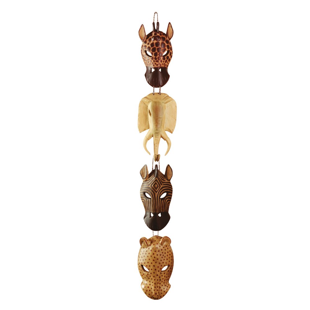 Animal masks wall plaque