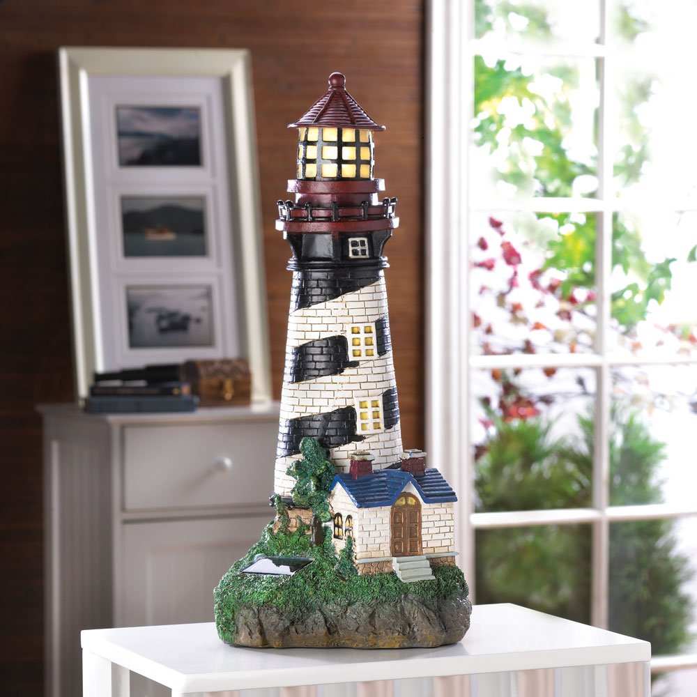 Solar-powered lighthouse
