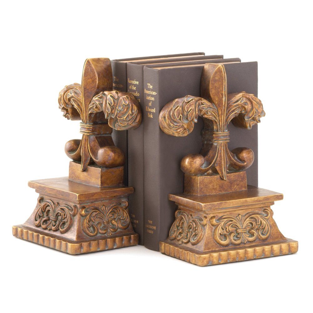 Fleur-de-lis bookends