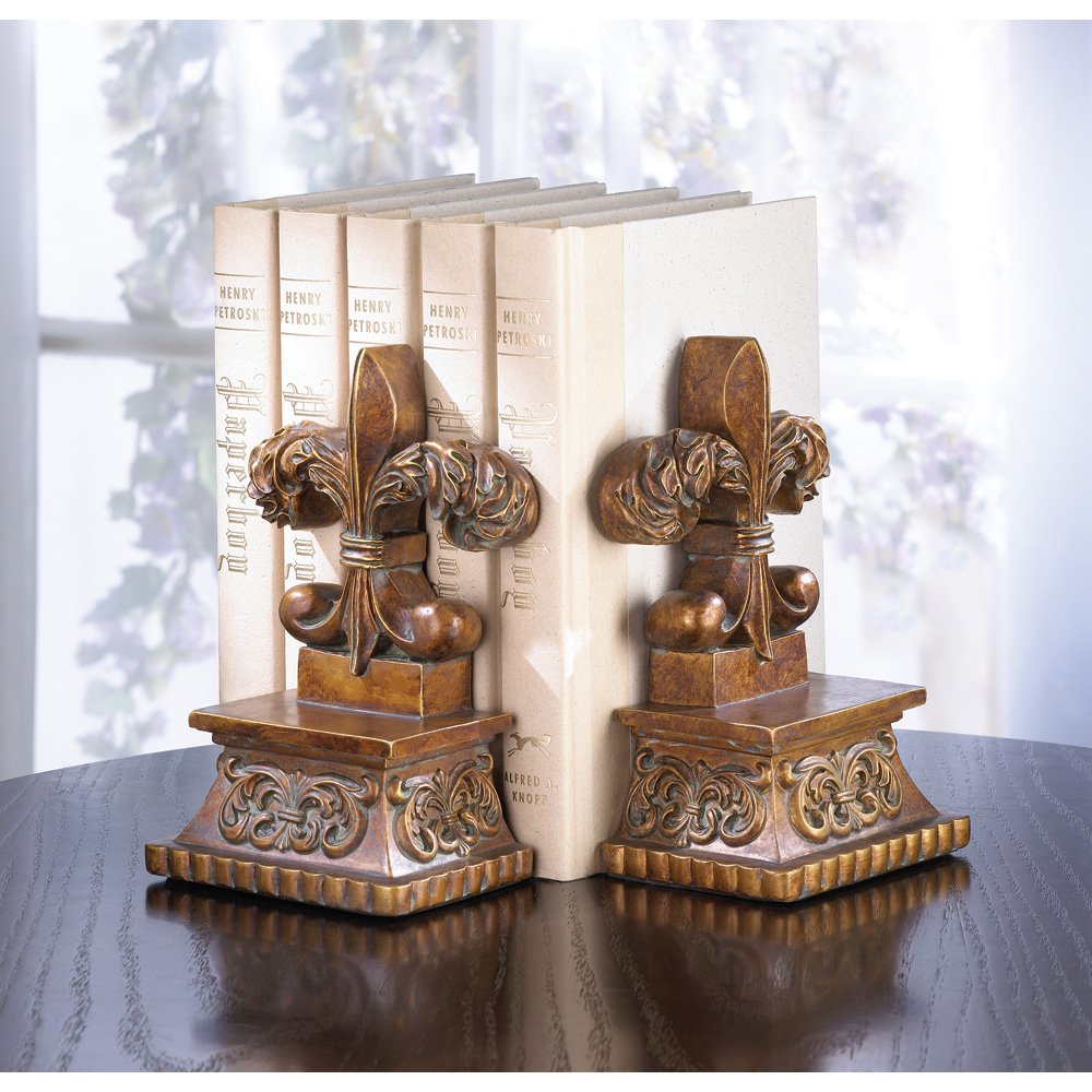 Fleur-de-lis bookends