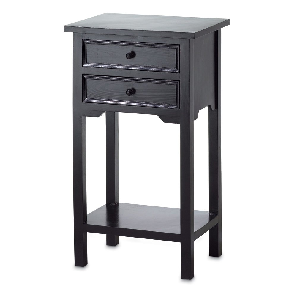 Black side table