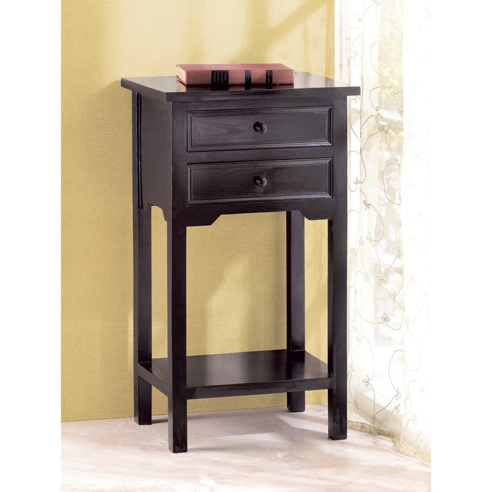 Black side table