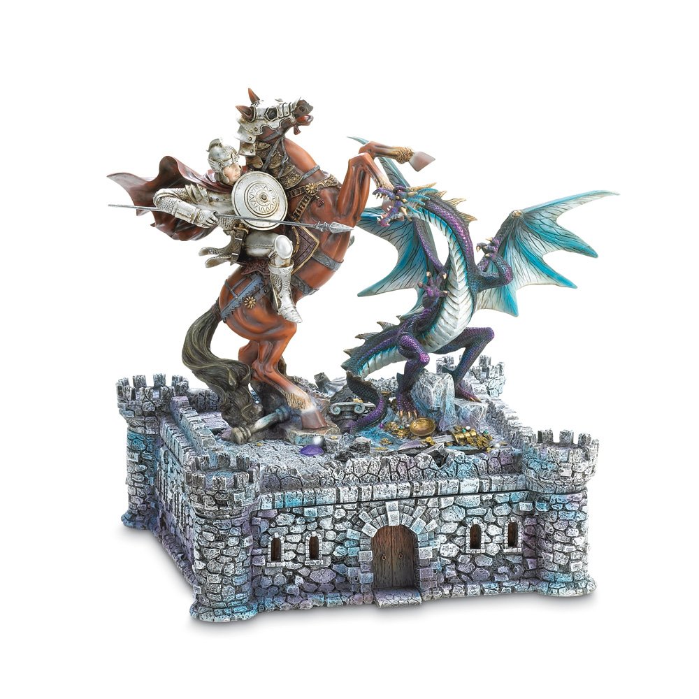 Dragon & knight chess set