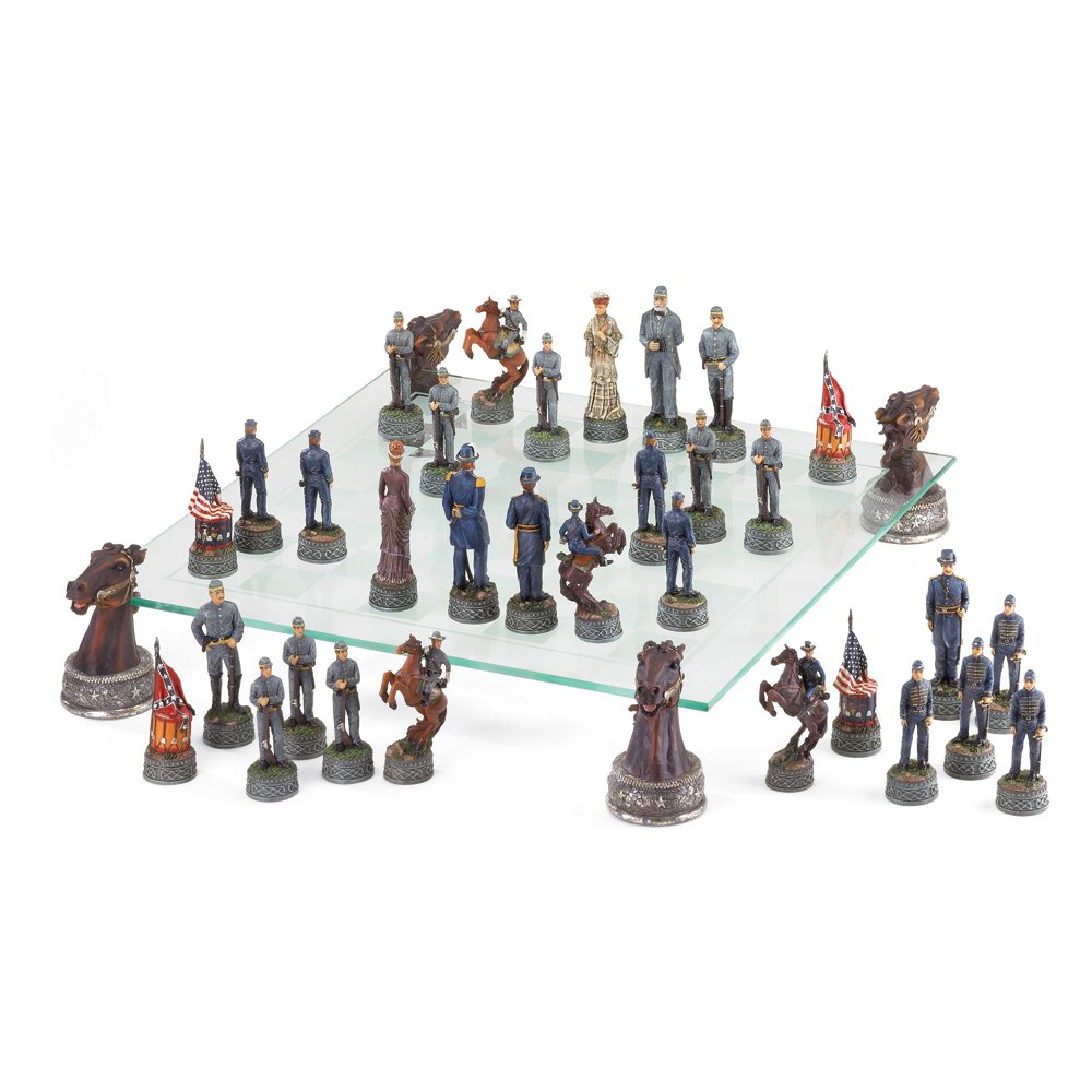 Deluxe civil war chess set