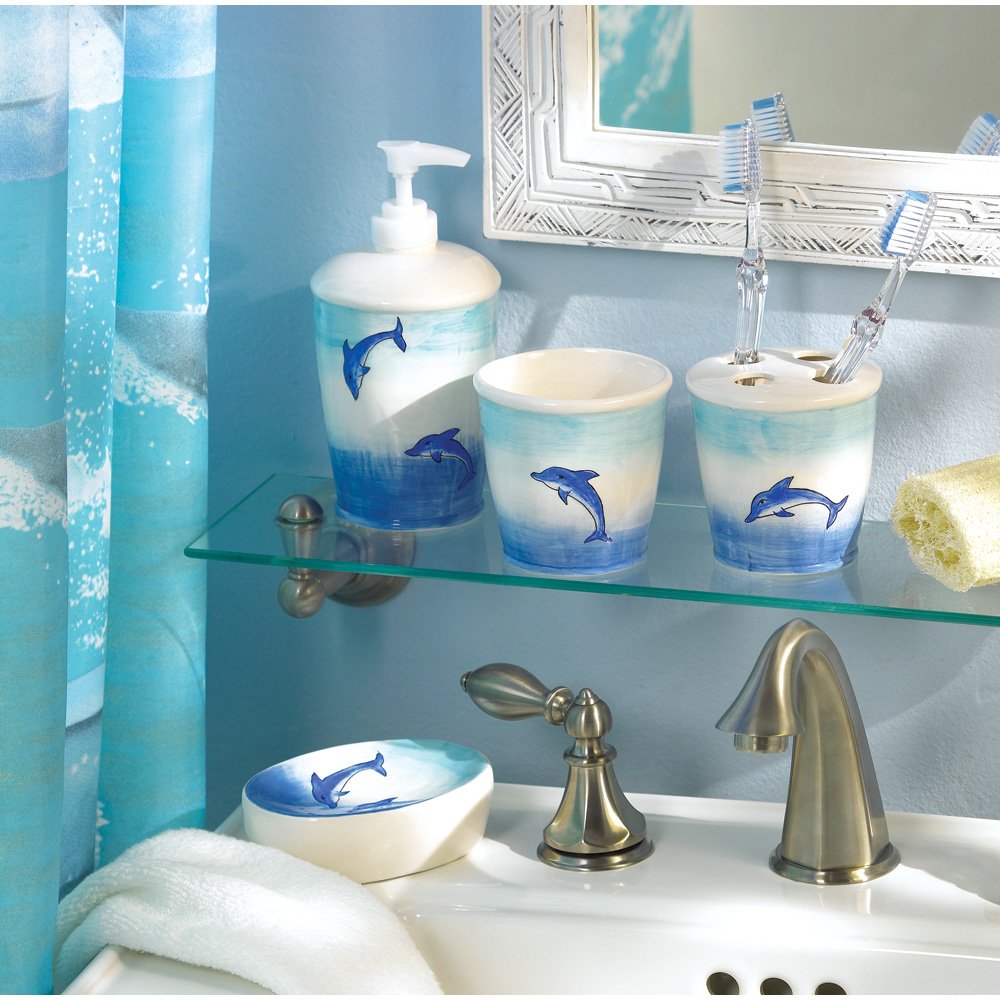 Dolphin 6 pc bathroom set