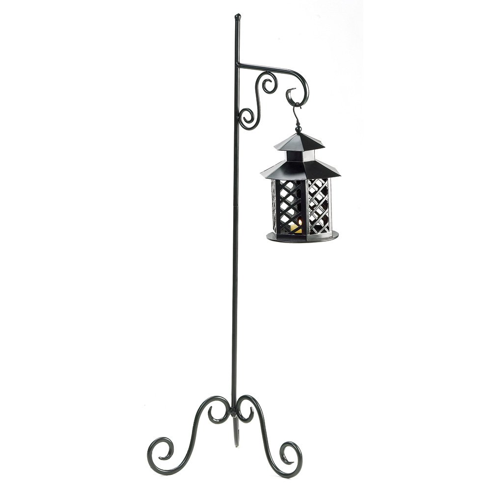 Metal floor lantern